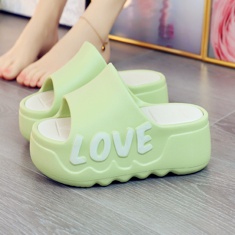 Mule Slip On - High Heels 6cm Platform Slippers Summer