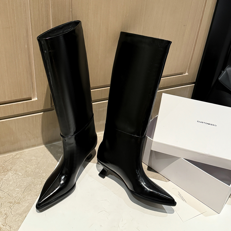 QUTAA Fashion News Women Knee  - огляд і ціна Knee High Boots Women