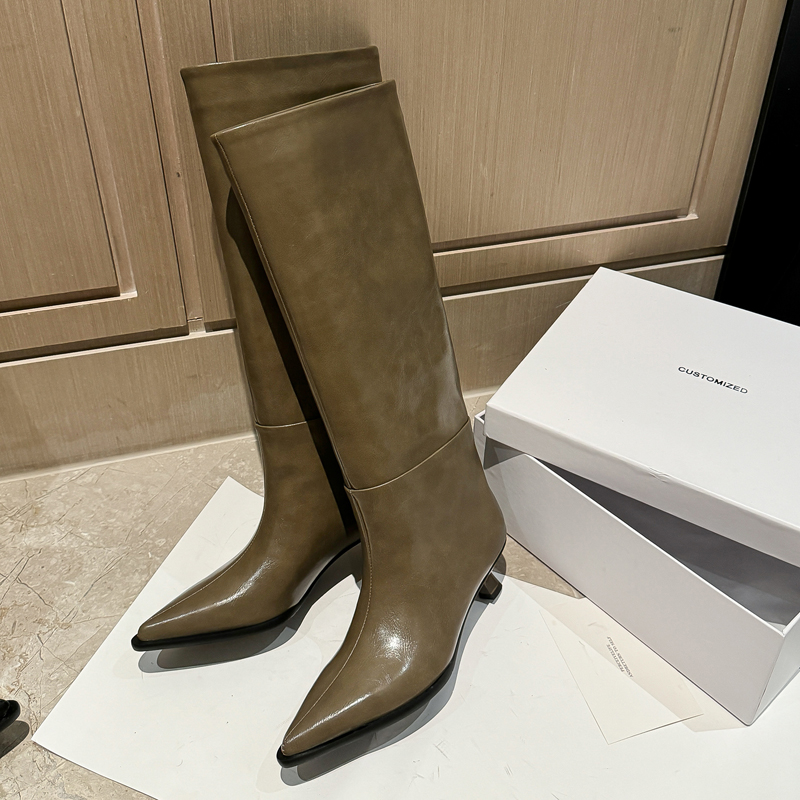 QUTAA Fashion News Women Knee  - огляд і ціна Knee High Boots Women