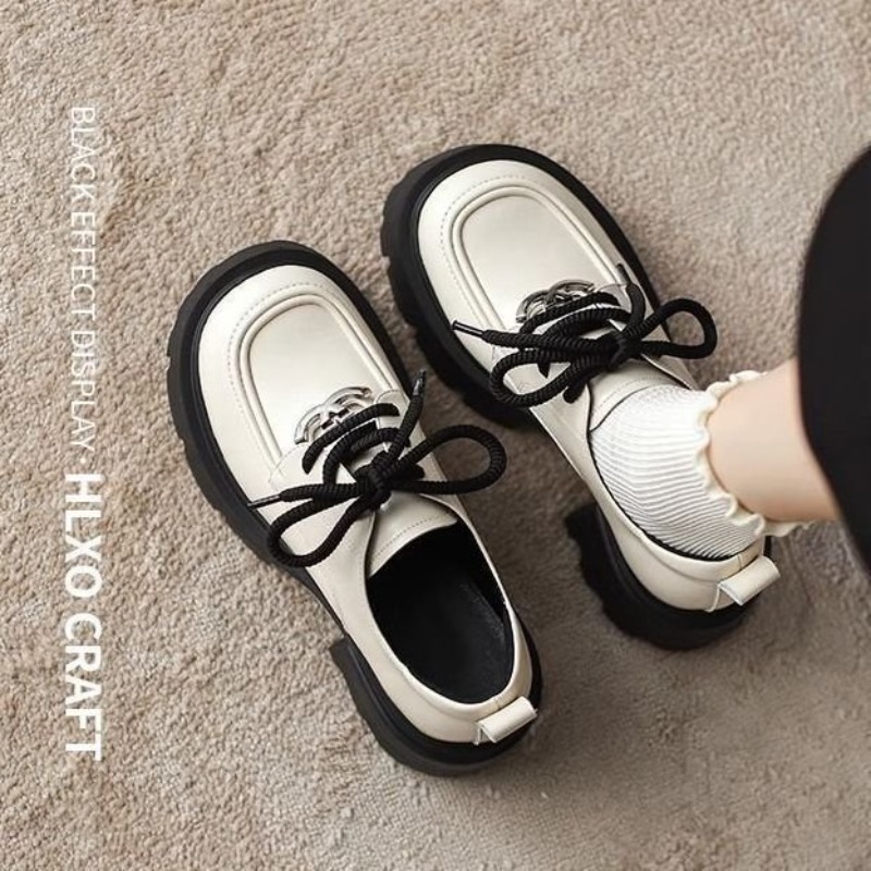 Women White Platform Oxford Sh - огляд і ціна Oxford Lace Up Women
