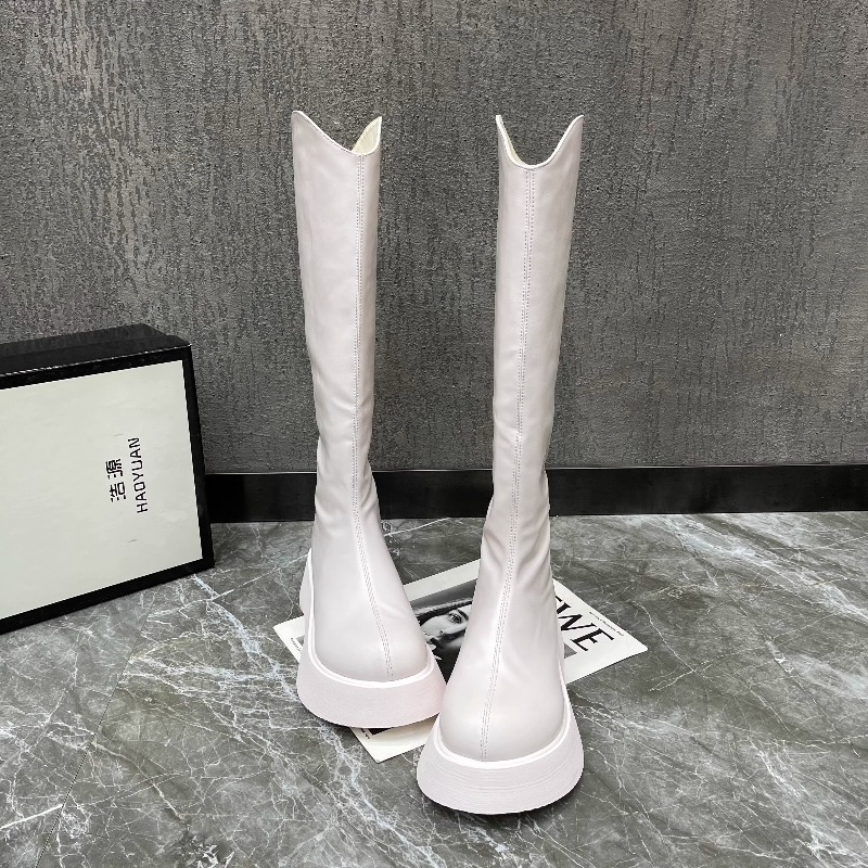 Women's New Simple Solid Color - огляд і ціна Knee High Boots Women