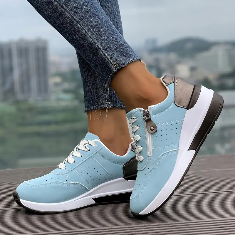 Women Side Zipper Platform Sne - огляд і ціна Oxford Lace Up Women