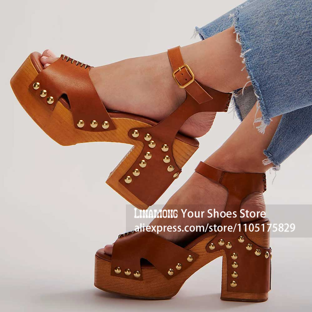 Chunky Heel Platform Clog Sand - огляд і ціна Women'S Shoes Clogs
