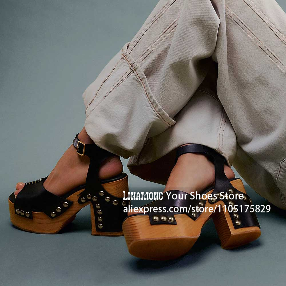 Chunky Heel Platform Clog Sand - огляд і ціна Women'S Shoes Clogs