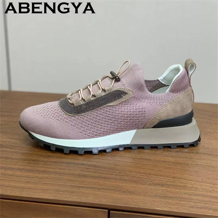 Women's New Knitted Lace Up Ca - огляд і ціна Oxford Lace Up Women