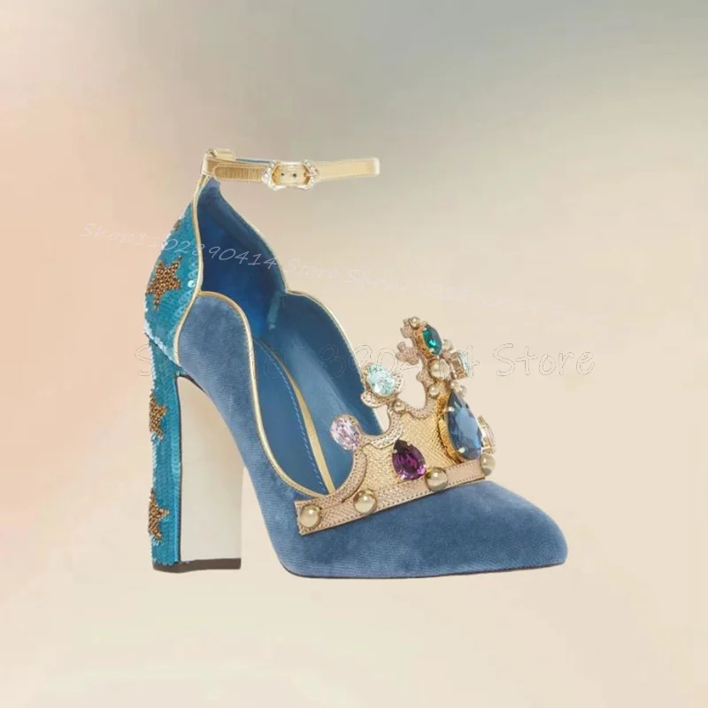 Court Style Crystal Crown Desi - огляд і ціна Court Heel Pointed