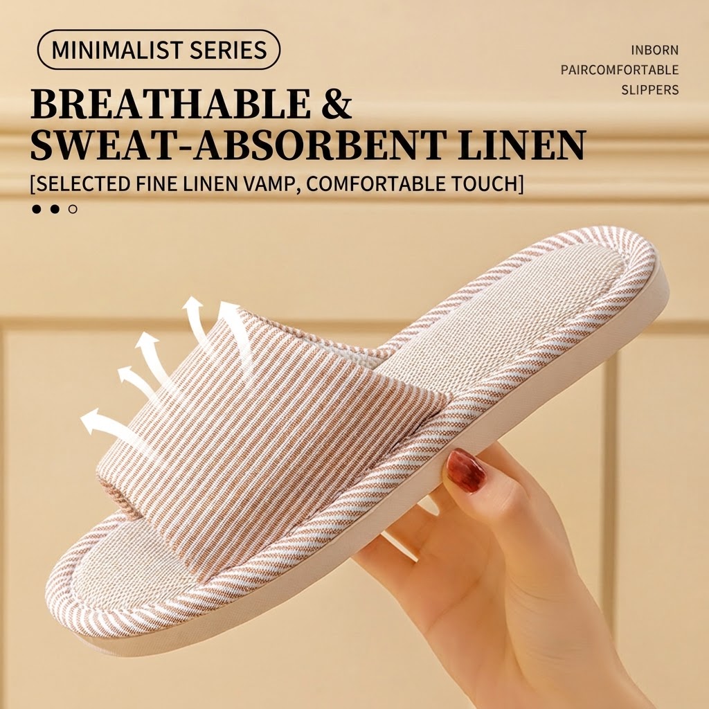 Breathable Flax Linen Slippers - огляд і ціна Mule Slip On